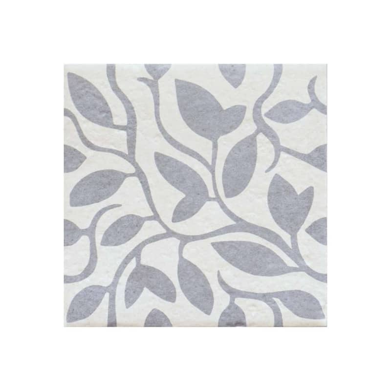 Verity Vine 8x8 Matte Porcelain Encaustic Tile - Floor, Wall, Backsplash