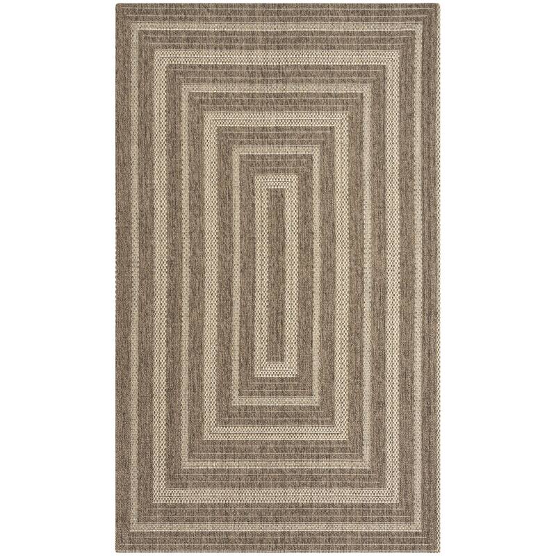 Nourison Tulum Indoor/Outdoor Geometric Area Rug - 3' x 5' - Brown