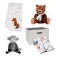 preview thumbnail 3 of 7, Bedtime Originals 5-Piece Gray Baby Gift Basket Baby Shower/Newborn Welcome Home Gift