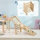 preview thumbnail 4 of 7, Qaba Indoor Toddler Climbing Toys, 4 in 1 Pikler Climbing Toys for Toddlers 18-48 Months, Foldable with Ramp & Seesaw