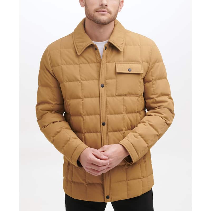 Cole Haan Men's Box Quilted Shirt Jacket