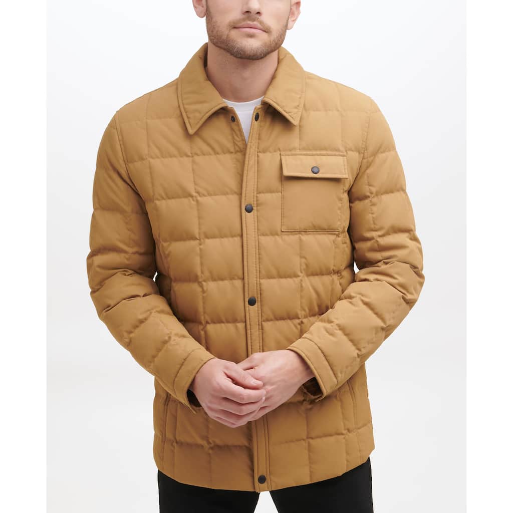 Cole Haan Men's Box Quilted Shirt Jacket