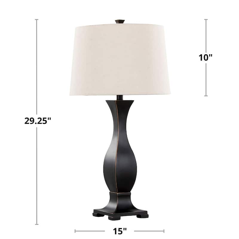 Porch & Den Ellul 29" Polyresin Table Lamp (Set of 2)