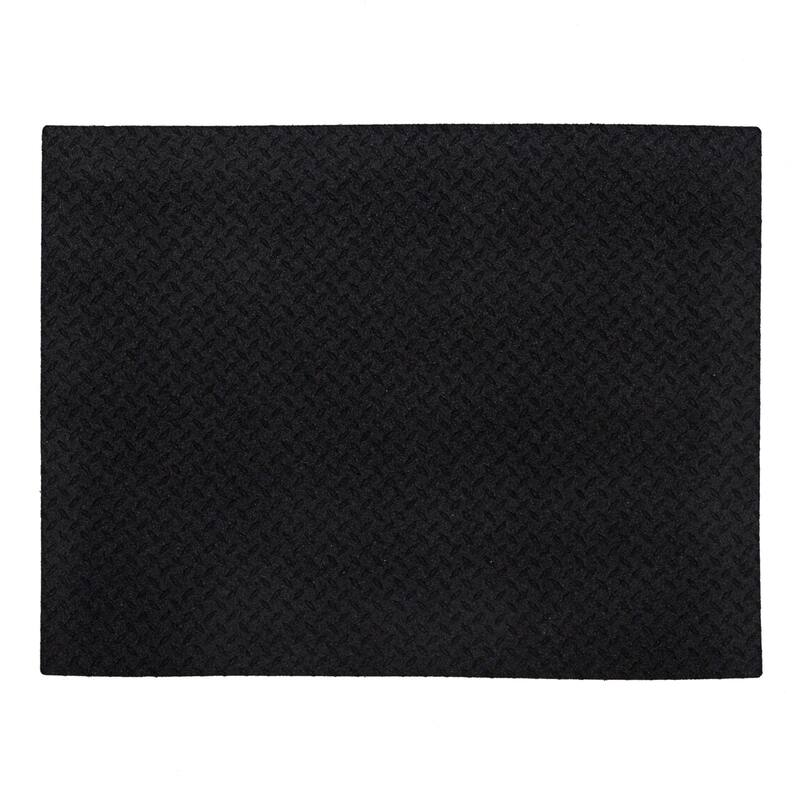 Mohawk Home Matrix Crosshatch Mat Black 3' X 4' Door Mat - 2'11" x 3'10"