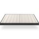 preview thumbnail 1 of 5, Priage by ZINUS Upholstered Metal Box Spring with Wood Slats, 4 Inch Mattress Foundation