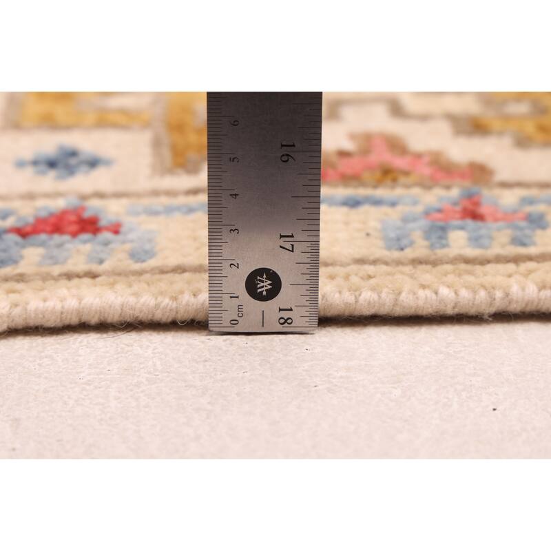 ECARPETGALLERY Hand-knotted Modern Oushak Cream Wool Rug - 5'3 x 8'1