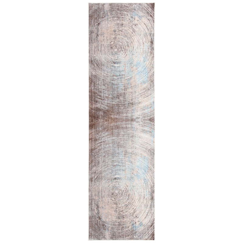 SAFAVIEH Vintage Persian Benjamina Modern Abstract Rug - 2'2" x 8' Runner - Grey/Blue