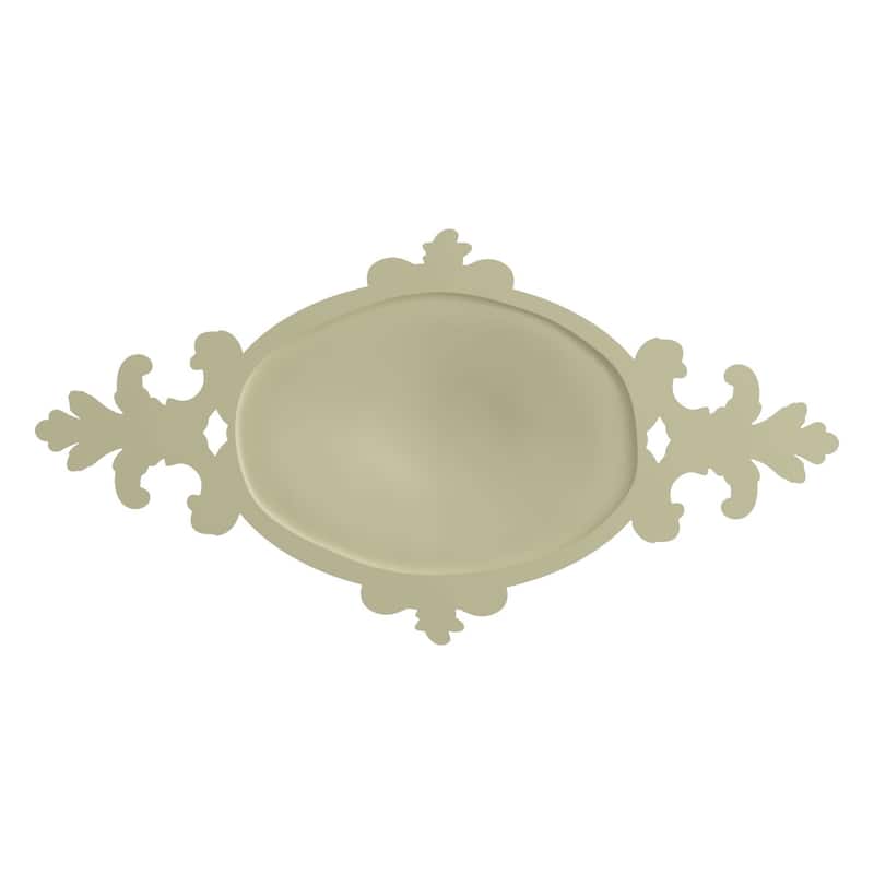 44 1/4"H x 22 3/8"W x 2 3/8"P Roshan Ceiling Medallion - 44 1/4"H x 22 3/8"W x 2 3/8"P