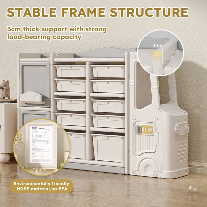 Children's toy storage cabinets Clutter Organizer Basket