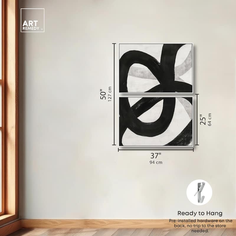 Infinite Loop I Canvas Set of 2 by Art Remedy