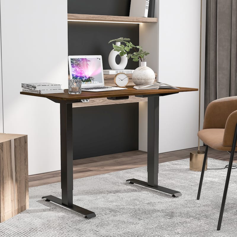 Carlos Modern 47-inch Metal Electric-Powered Adjustable Standing Desk by Furniture of America