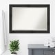 preview thumbnail 34 of 33, Beveled Wood Bathroom Wall Mirror - Rustic Pine Black Frame