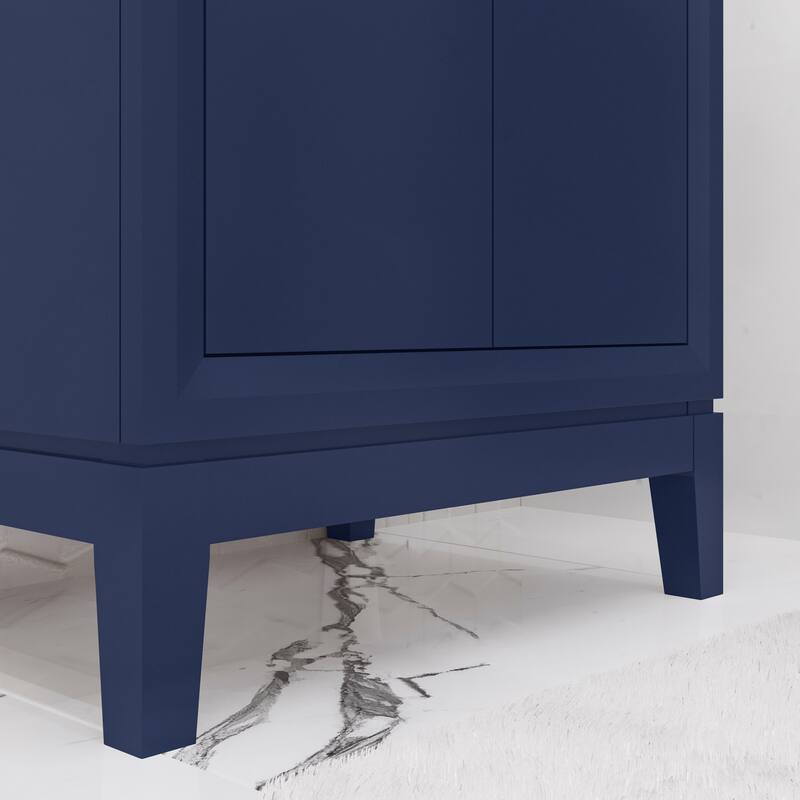 Elise 24 In. Ceramic Sink Top Vanity with Single Faucet