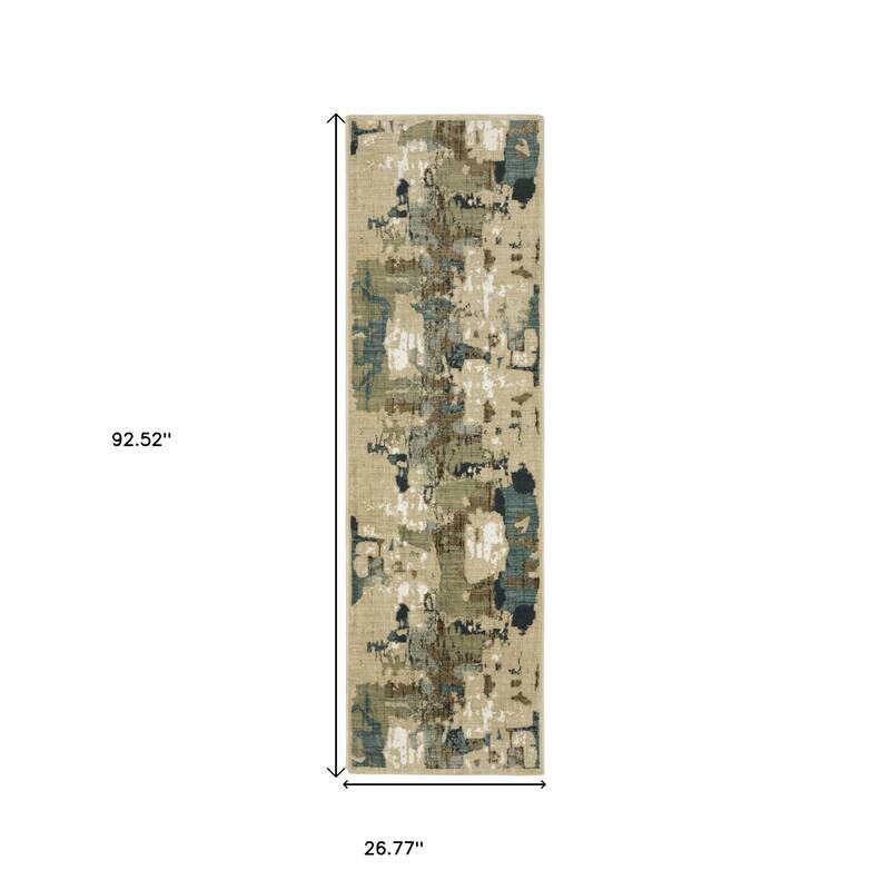 HomeRootsAbstract Modern Rectangle Area Rug