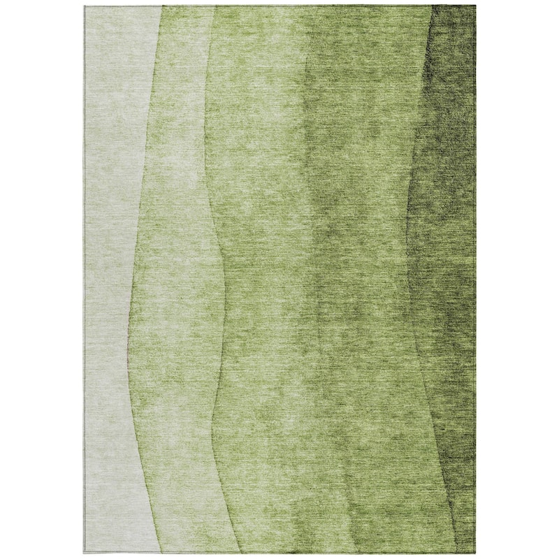 HomeRoots Ombre Transitional Rectangle Outdoor Rug