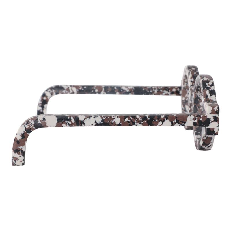 Stone Decorative Object Unique Eyewear Shape with Sculptural Design - 9" x 8" x 3"