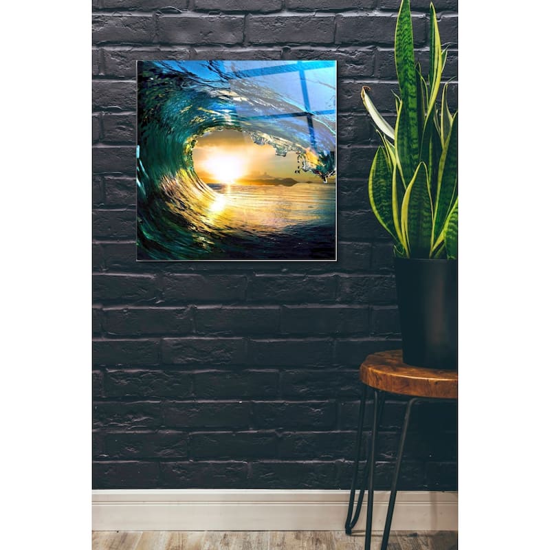 Epic Art 'The Language of Waves' Acrylic Glass Wall Art