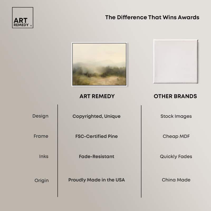 Haze Horizon Canvas by Art Remedy