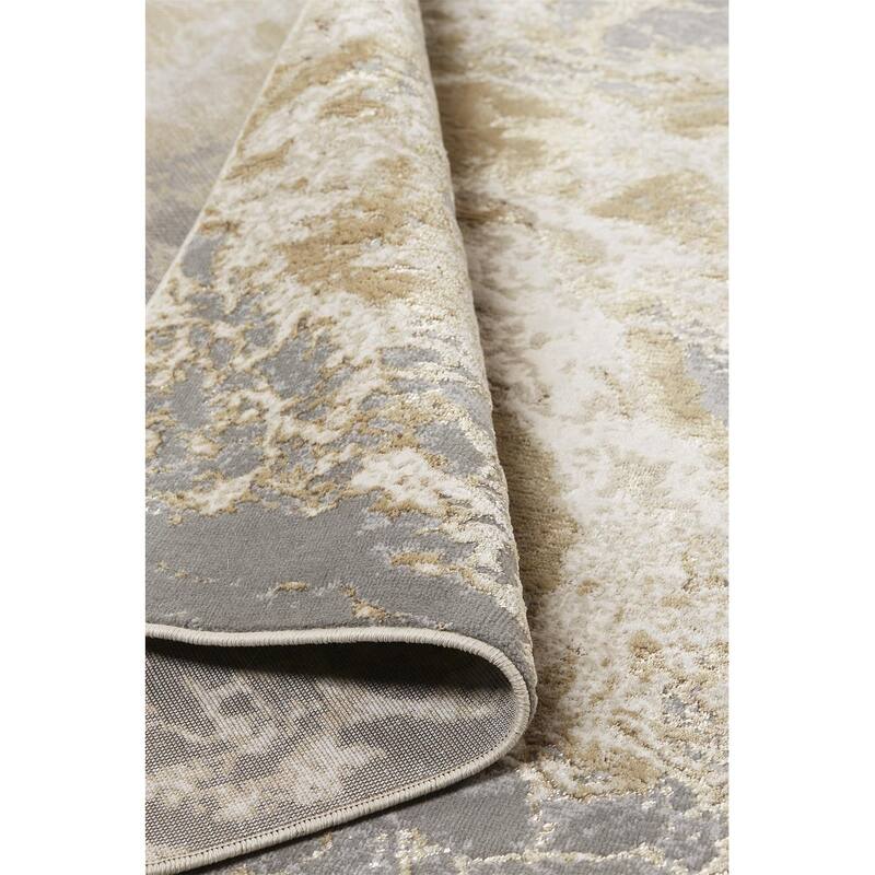 Xuna Abstract Stain Resistant Area Rug By HomeRoots - 5' x 8'