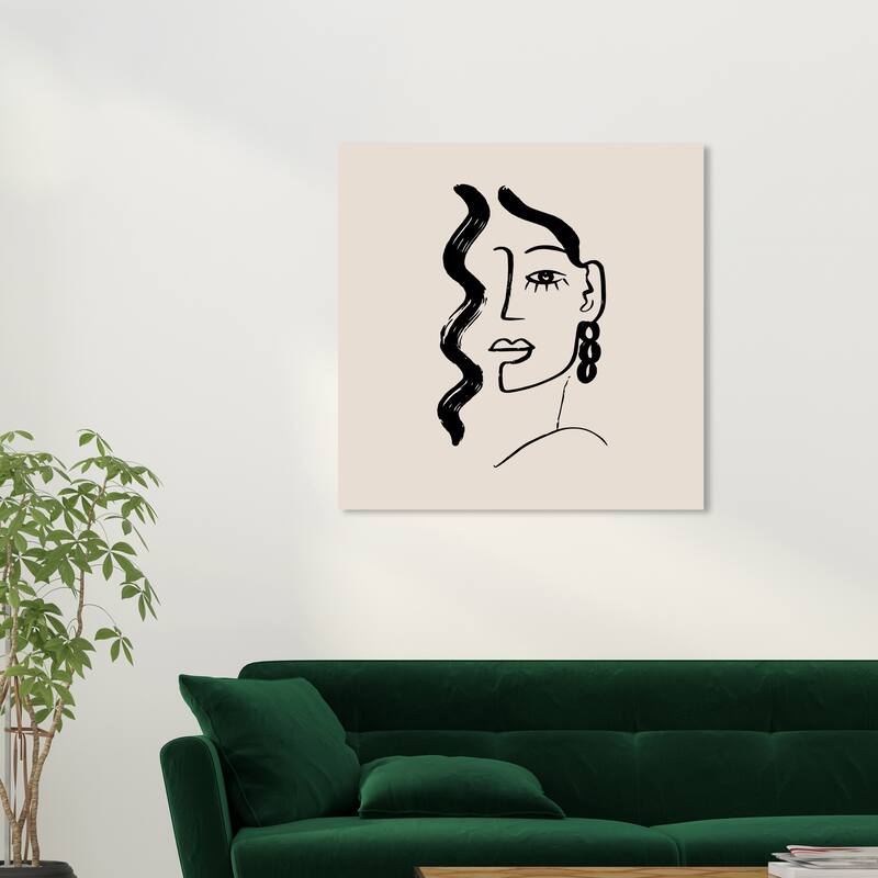 Wynwood Studio Canvas Fashion and Glam Nala Black and Modern & Contemporary Wall Art Canvas Print - 30 x 30
