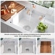preview thumbnail 5 of 6, TORVA RV Kitchen Sink, 15 x 18 x 7 Inch Undermount Bar Sink Single Bowl Sink with Foldable Faucet Cutting Board, White