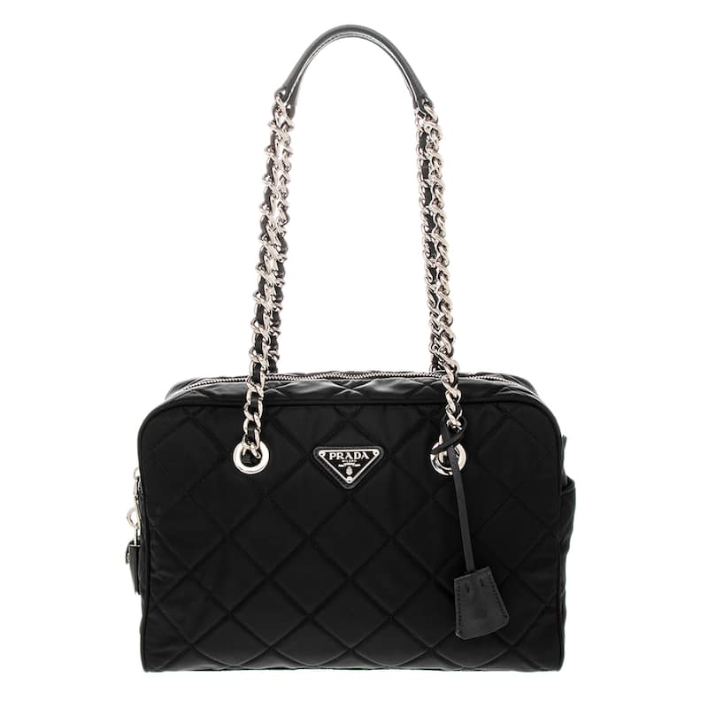 Prada Bauletto Shoulder Bag - Black