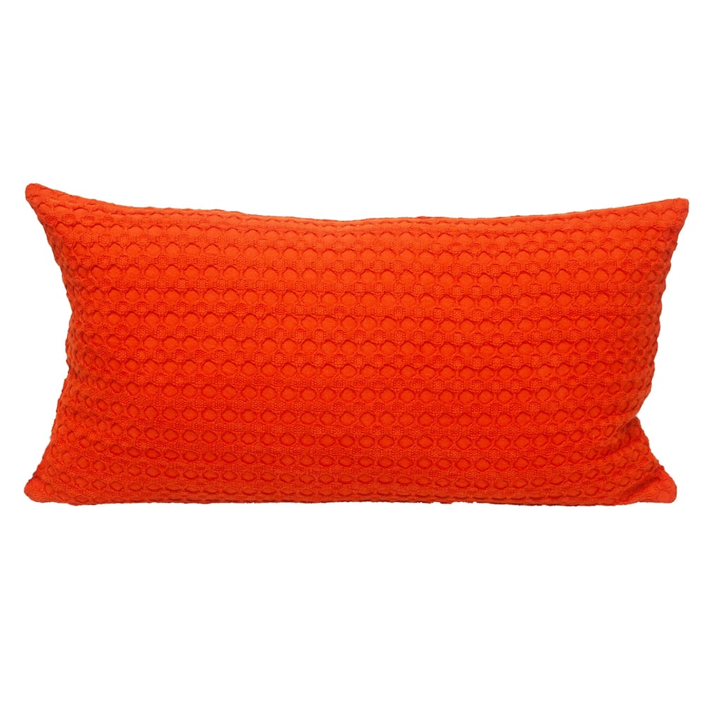 Rectangular Cotton Throw Pillow - 26" - Orange