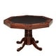 preview thumbnail 1 of 5, Gary Traditional Cherry Solid Wood Poker Table by Furniture of America Brown