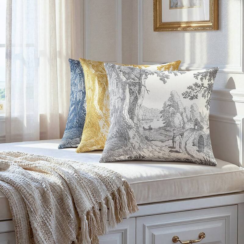 StyleCraft Reverie Toile Pillow