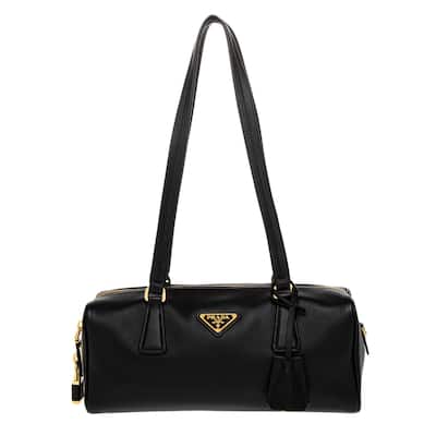 Medium Leather Top-Handle Bag with Padlock