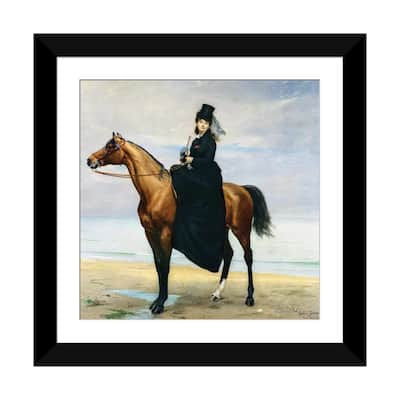 iCanvas "Equestrian Portrait of Mademoiselle Croizette, 1873" by Charles Emile Auguste Carolus-Duran