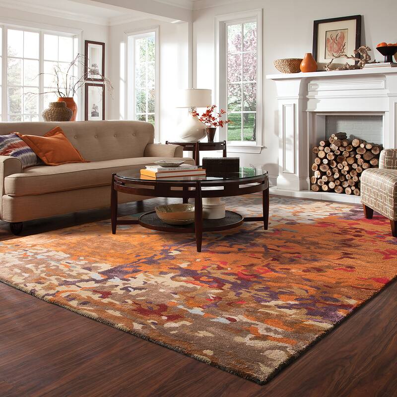 Style Haven Keno Autumn Inspirations Abstract Area Rug - 5' x 8' - Runner/Rectangle