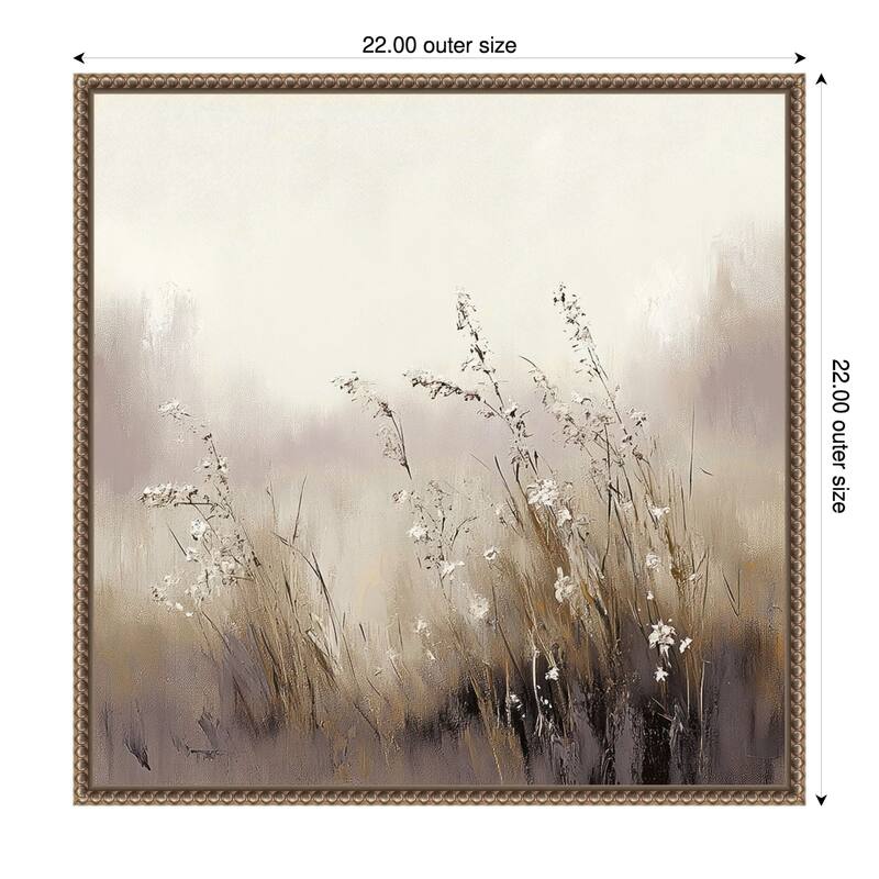 Sunlit Haven No. 2 by Elara Yasna Framed Canvas Wall Art Print - 22 x 22 in