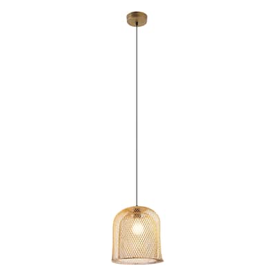 Azure River of Goods Gold Bell-Shaped Pendant Lamp - 10.1" x 10.1" x 12.25"/71.25"