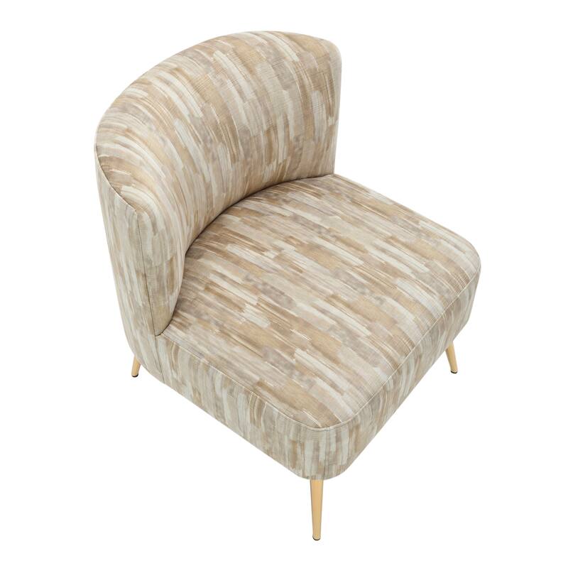 Silver Orchid Harding Slipper Chair
