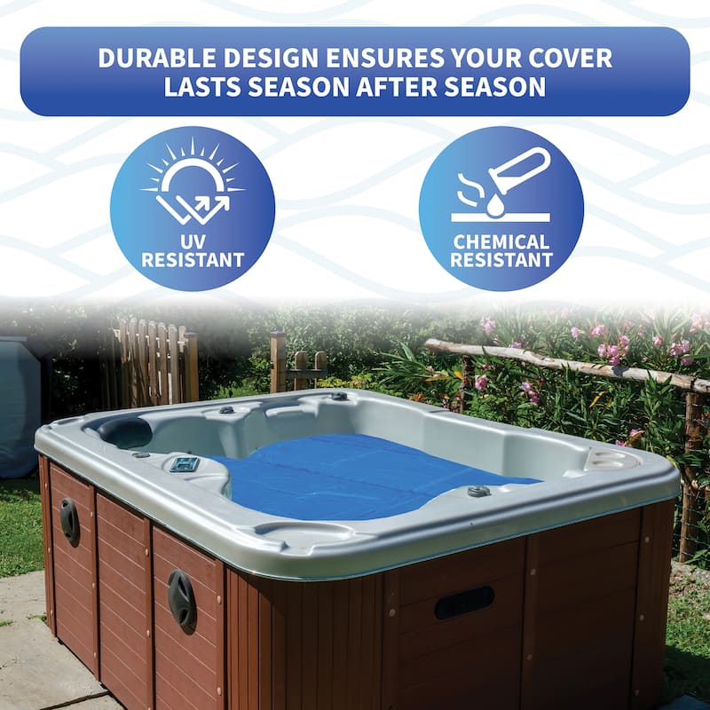 Blue Wave 12-mil Solar Blanket for Hot Tubs - 7-ft x 8-ft Cover