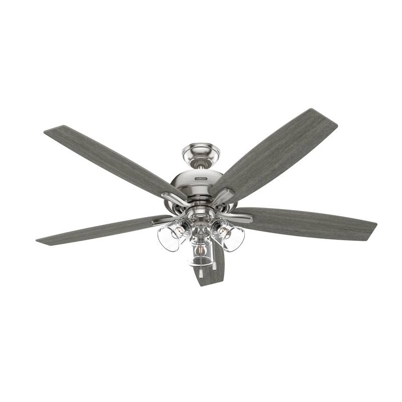 Hunter 60" Dondra Ceiling Fan with LED Light Kit and Pull Chain, Formal, Transitional