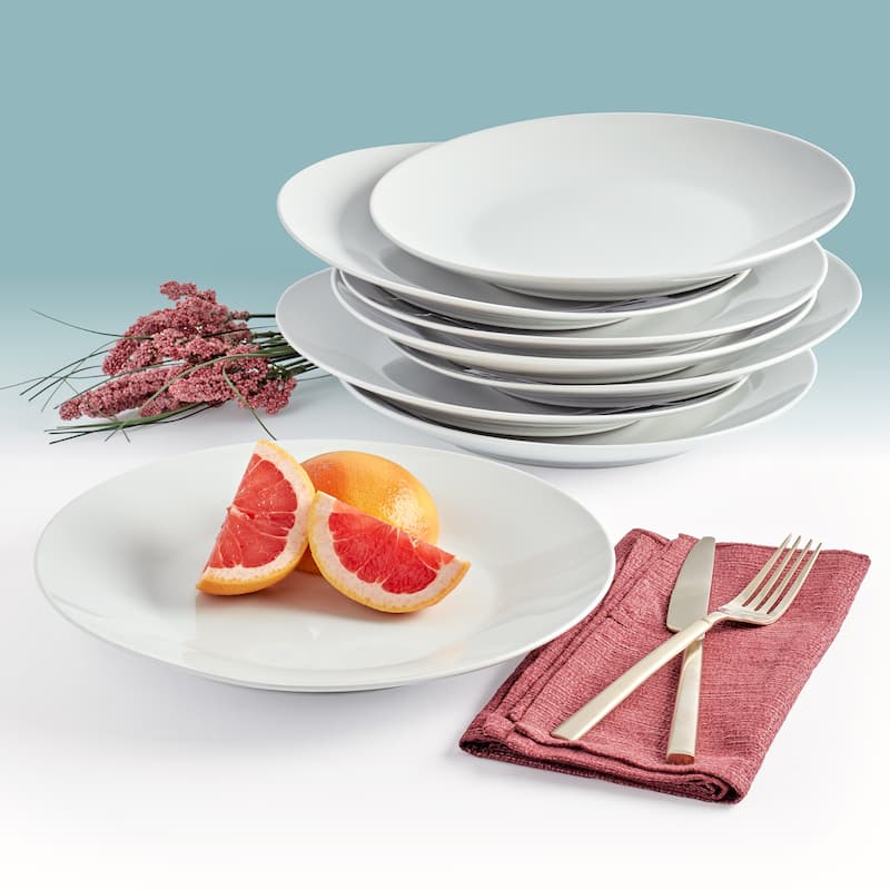 Tabletops Gallery 8pc - 10.5" Round Dinner Plates Value Pack