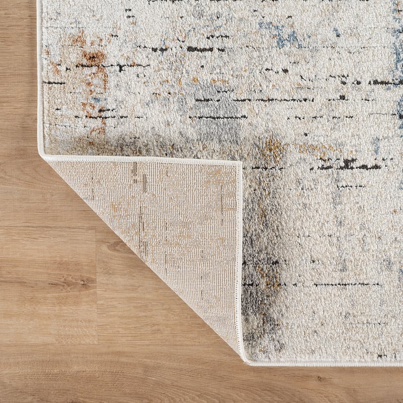 Multi-Tonal Rug for Living Room, Entryway, or Family Spaces - Easy to Clean and Comfortable Underfoot