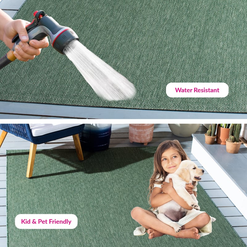 SAFAVIEH Courtyard Oivor Indoor/ Outdoor Waterproof Patio Backyard Rug