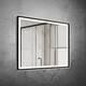 Wall Mounted Back Light Bathroom Framed LED Mirror Anti- Fog With Dimmable Light Touch Sensor And Memory Function