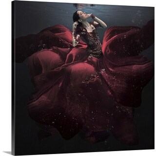 "The Lady In Red" Canvas Wall Art - Bed Bath & Beyond - 21005823