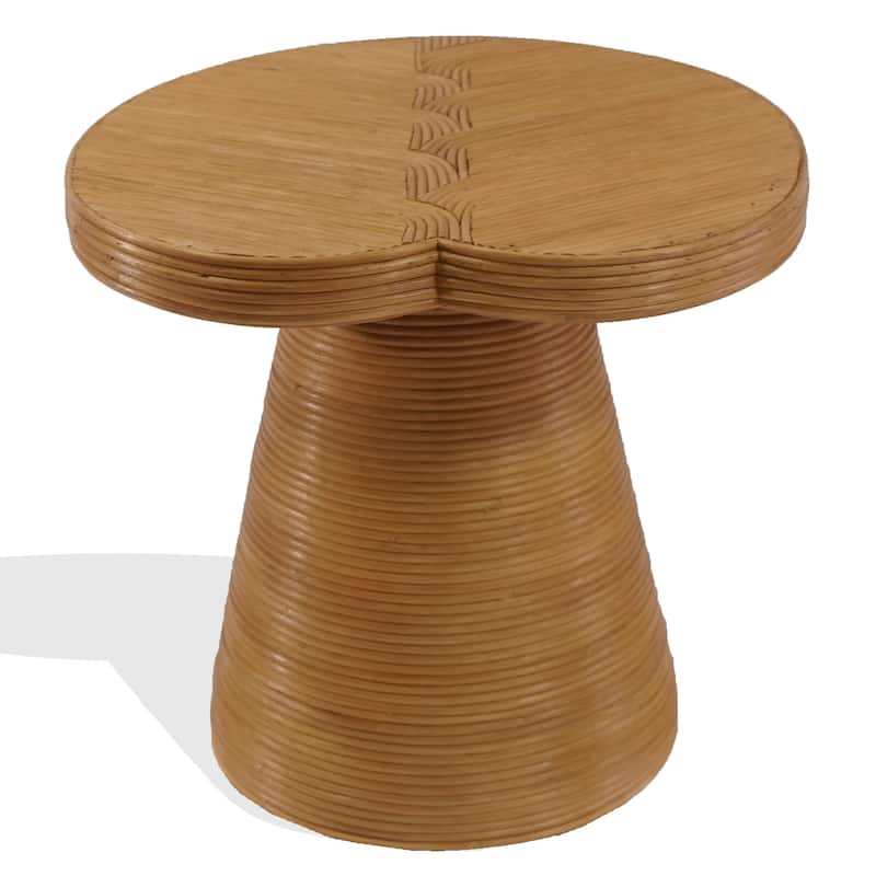 SAFAVIEH Couture Vyvianna Rattan Accent Table - 24"W x 22"D x 21"H