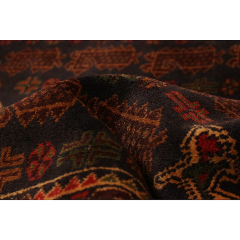 Teimani Black Rug 3'8" x 6'7" - 3'8 x 6'7
