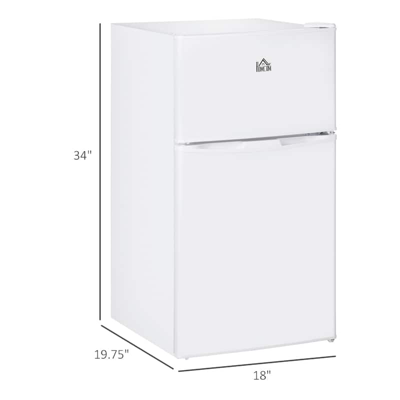 Double Door Mini Fridge with Freezer