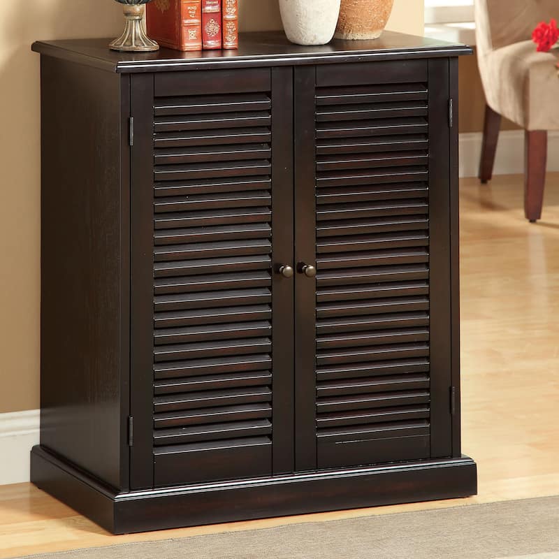 Gaillardia Transitional Brown Wood 5-Shelf Shoe Cabinet by Copper Grove - Espresso