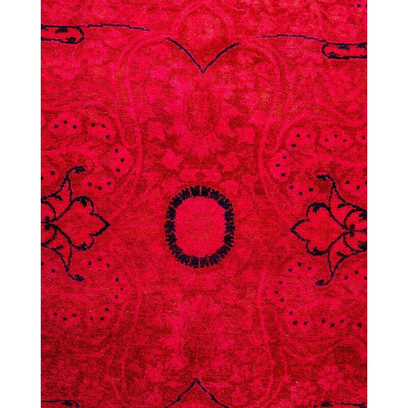 Fine Vibrance, One-of-a-Kind Hand-Knotted Area Rug - Pink, 6' 1" x 8' 10" - 6' 1" x 8' 10"