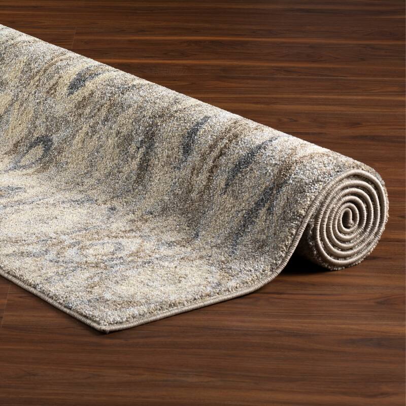 Addison Plano Bohemian Ikat GREY Area Rug