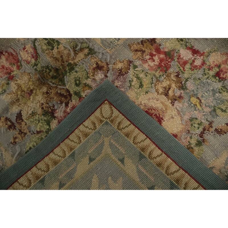 Hand Woven Oriental 100% Wool Carpet Traditional Floral Green Tabatabaei Area Rug - 7' 5'' X 4' 7''