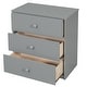 preview thumbnail 10 of 14, Gray Twin Size Solid Wood Loft Bed with Desk, Blackboard, and Drawers
